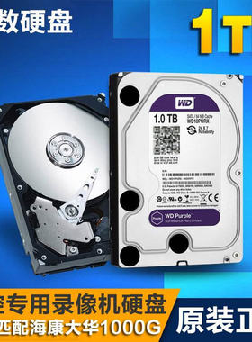 监控西部数据紫盘企业硬盘1TB