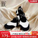 芭蕾风沙滩度假户外 法式 BE范德安小黑裙系列2025新品 女士沙滩鞋