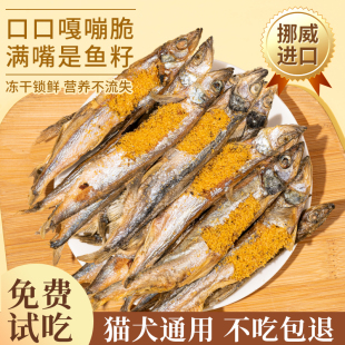 多春鱼冻干猫零食小鱼干猫咪零食宠物鹌鹑增营养成肥猫幼猫粮拌粮