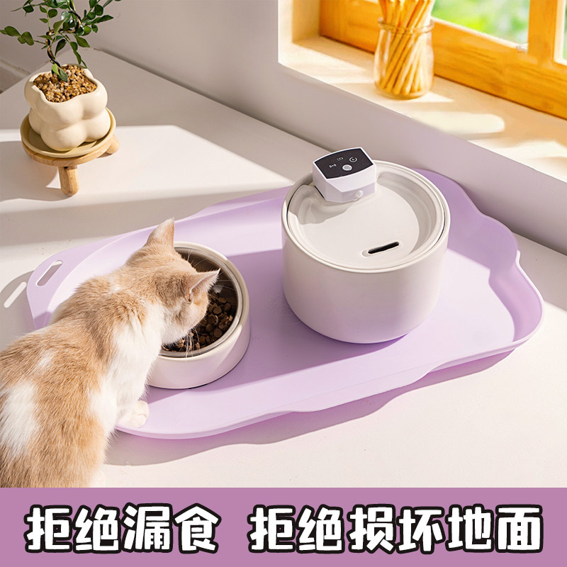 宠物猫咪专用餐垫防水防油超大猫咪碗粮垫狗狗吃饭垫子餐盘猫碗垫图片