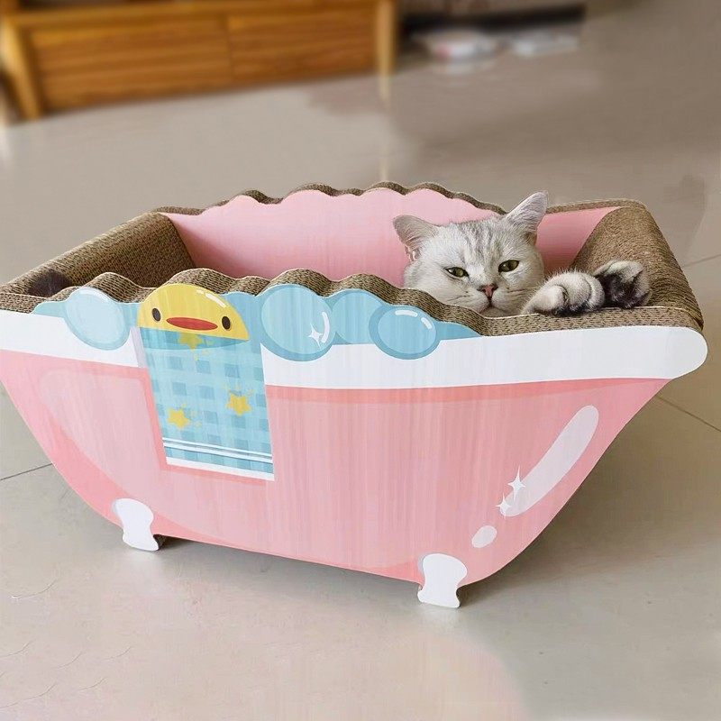 猫抓板猫窝一体磨爪耐用瓦楞纸不掉屑猫爪板耐磨大号玩具浴缸用品,宠物/宠物食品及用品,猫抓板,淘宝优惠券,粉丝福利购,淘宝优惠卷
