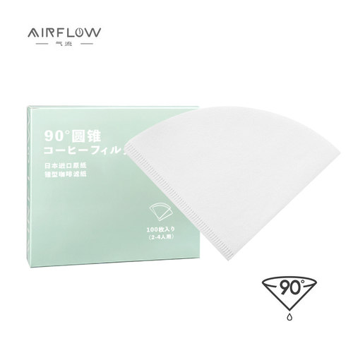 AIRFLOW气流MOLA精品咖啡手冲过滤纸 漂白原木V型滤杯V60通用滤杯 - 封面