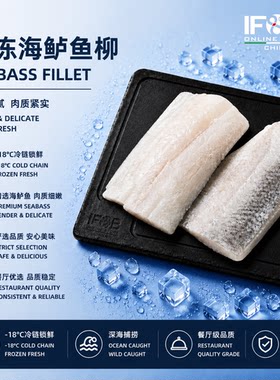 冷冻海鲈鱼柳片 450-550克 Sea Bass Fillet