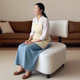 网红换鞋凳万向轮凳子滑轮矮凳带靠背带轮子客厅小凳子家用家务凳