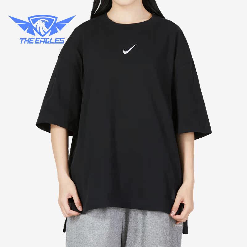 Nike/耐克正品2023夏季新款垂感简约女子运动短袖DV8023-010图片