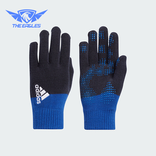 男女拼接保暖防滑绒线手套HI3527 新款 Adidas 阿迪达斯正品