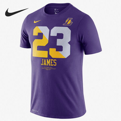 Nike/耐克正品2020洛杉矶湖人队 NIKE DRI-FIT  男子T恤AT1161
