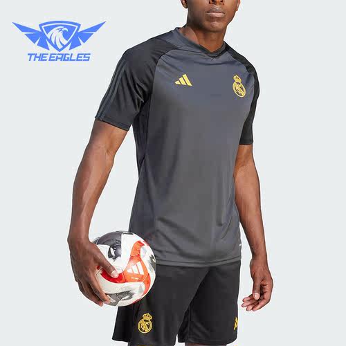Adidas/阿迪达斯正品皇马男士足球训练运动修身短袖T恤IB0040