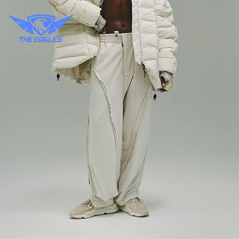 Adidas/阿迪达斯正品三叶草男女潮流拼接宽松运动裤IX4338