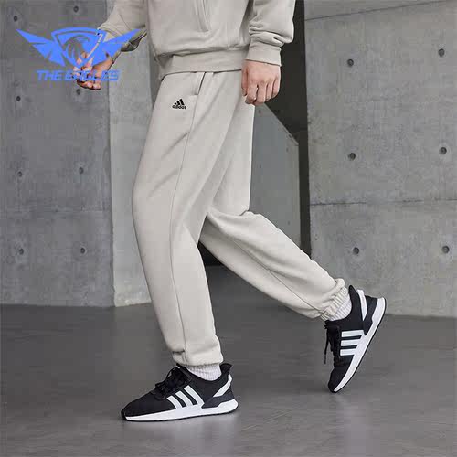 Adidas/阿迪达斯正品新款男女毛圈加厚束脚宽松运动裤IV7588