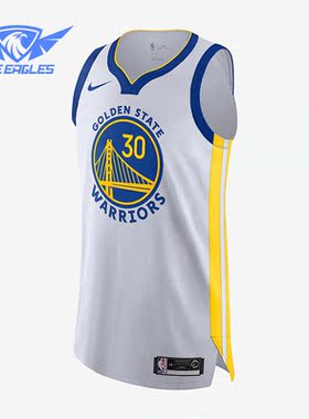 Nike/耐克正品金州勇士队库里30号男子球员版球衣AV4921-100
