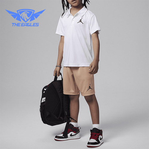 Nike/耐克小童翻领T恤短裤套装