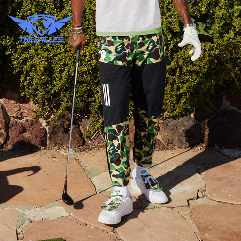 Adidas/阿迪达斯正品PANTS G BAPE 联名款男女运动裤IQ3681