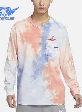 Nike/耐克正品春季新款男子宽松透气圆领长袖T恤FD8432-466