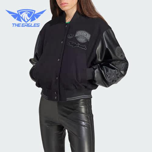 Adidas/阿迪达斯正品三叶草女士短款休闲运动夹克外套IX6968