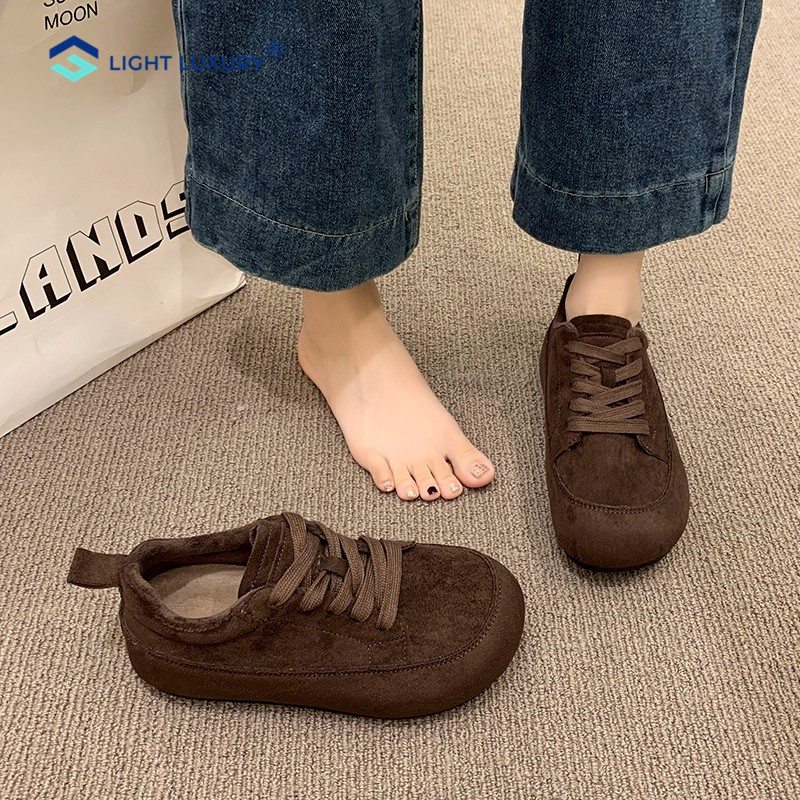 复古德训鞋女鞋美拉德保暖巨好看