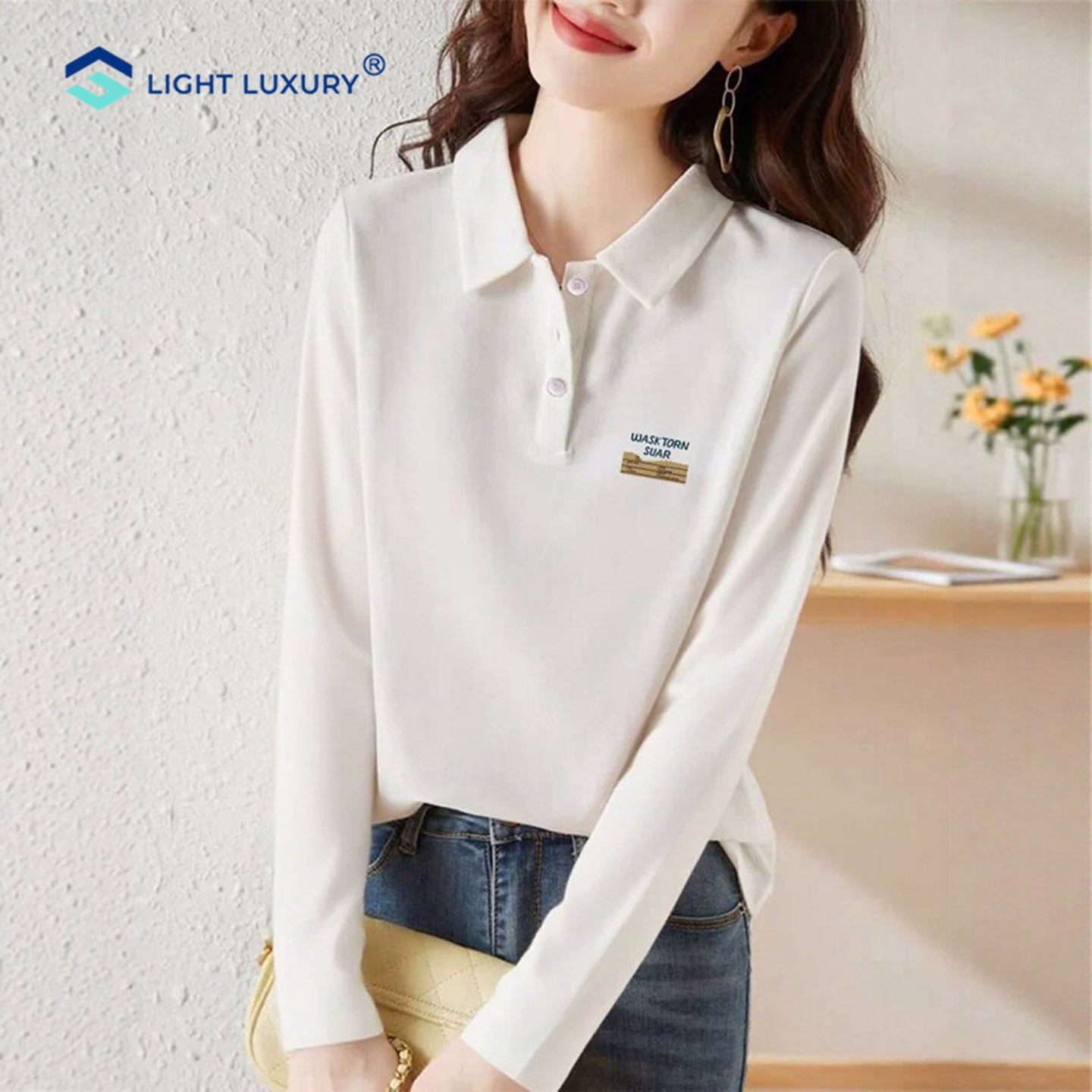 纯棉长袖t恤女宽松减龄高级上衣