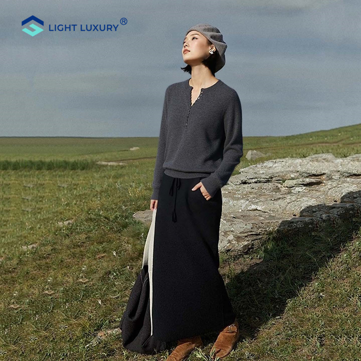 鄂尔多斯市100纯羊绒衫女轻奢