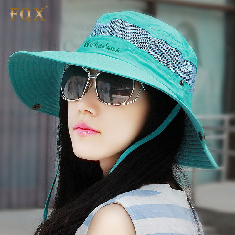 FQX 帽子?#20449;?#27454;夏天户外钓鱼帽遮阳帽防晒太阳帽骑车女帽男帽透气