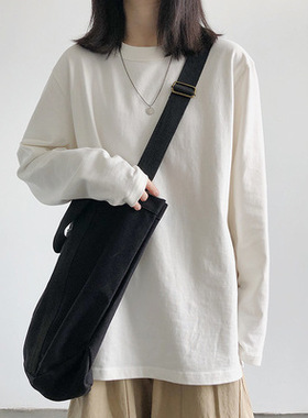 Women's long sleeved T-shirt with white base女长袖t恤白色