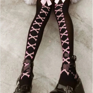 Y2K Harajuku Lolita Fishnet Stockings Thigh High Stockings