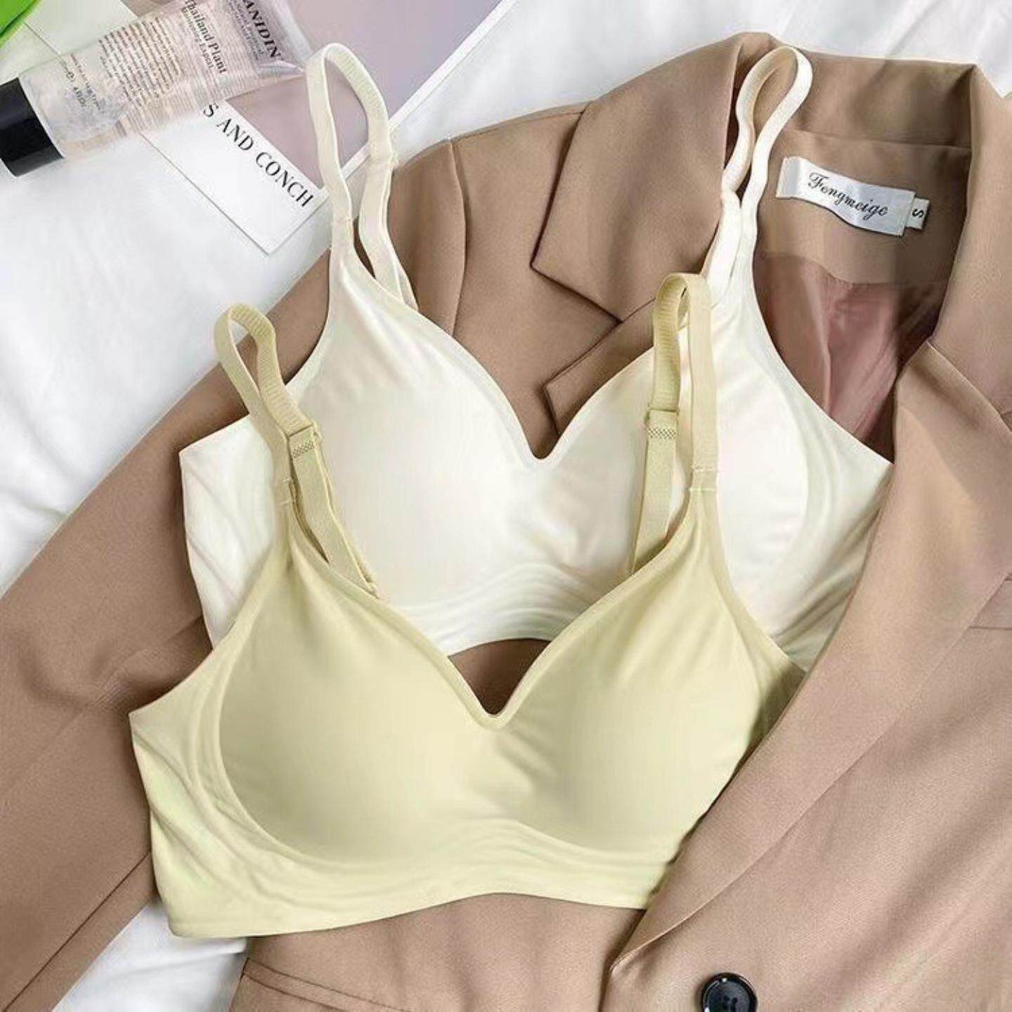 日系无感舒适无痕内衣女小胸聚拢收副乳透气无钢圈防下垂文胸爆款