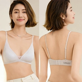无钢圈软支撑内衣果冻条三角杯透气舒适聚拢防下垂文胸软支撑聚拢