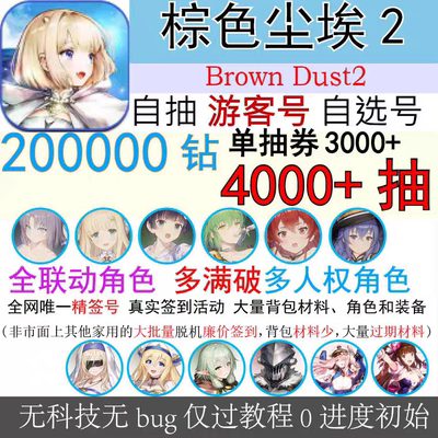 棕色尘埃2游客初始号自抽号