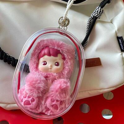 泡泡玛特HACIPUPU小熊软糖系列娃包樱桃搪胶毛绒挂件盲盒保护套