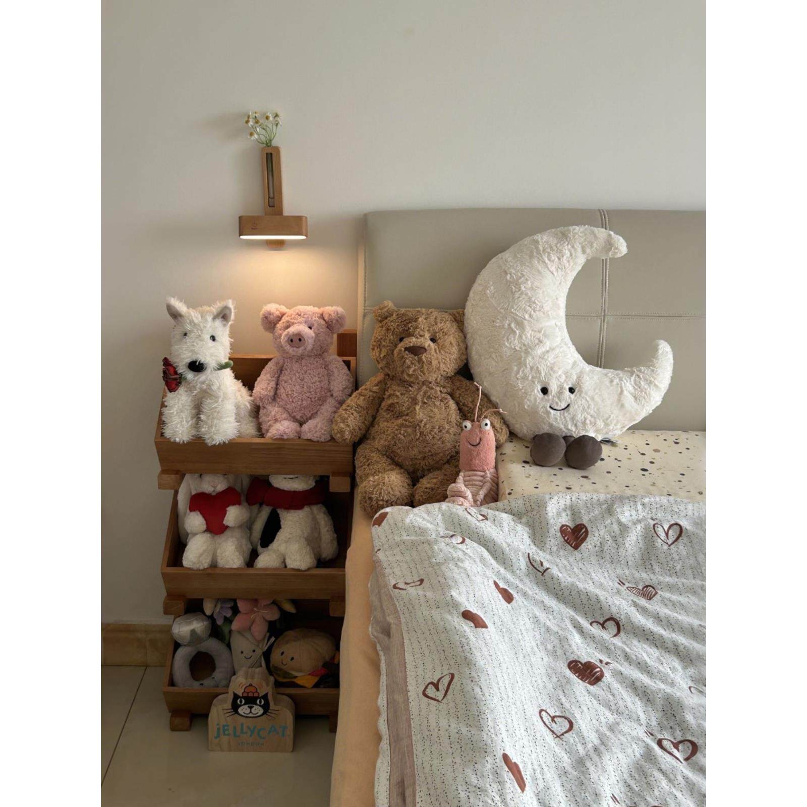 jellycat收纳架毛绒玩具公仔娃娃玩偶生日蛋糕手捧花兔子展示柜图片