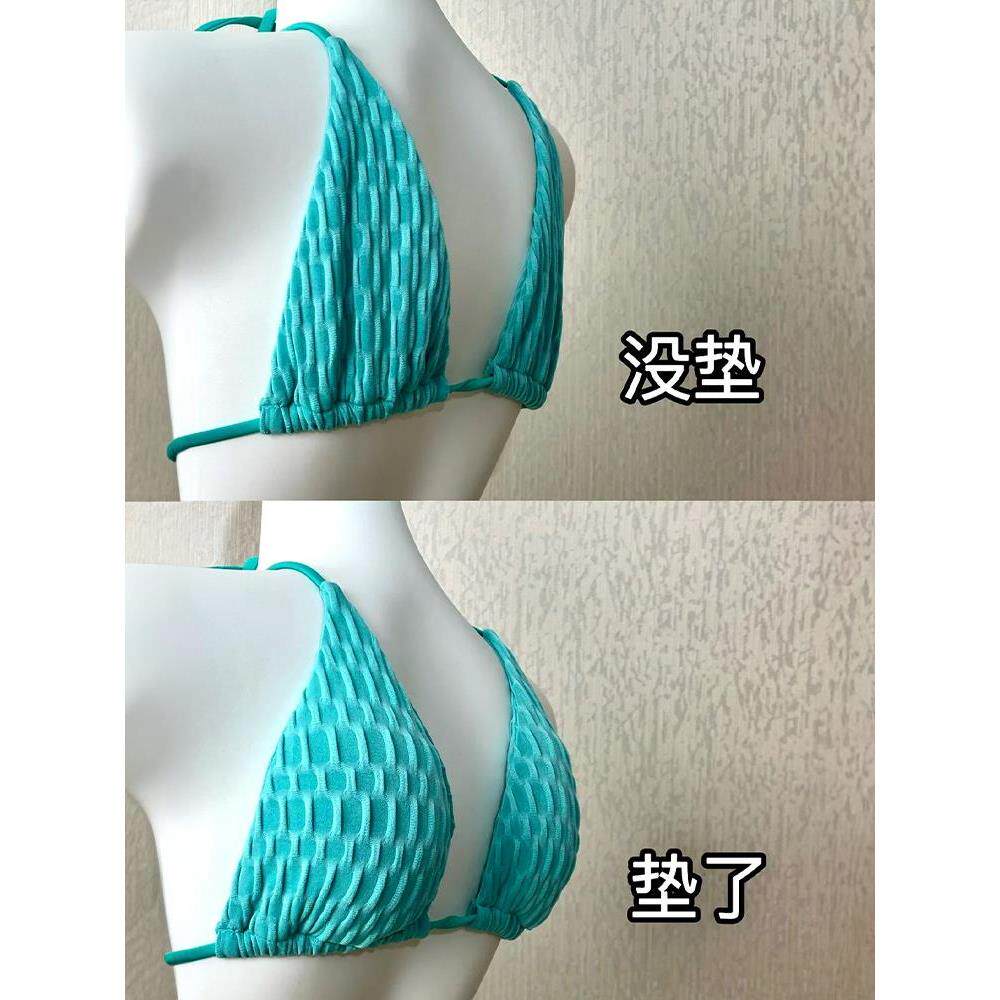 A变C!穿比基尼就用它!硅胶胸垫平胸福音比基尼性感内衣胸贴聚拢