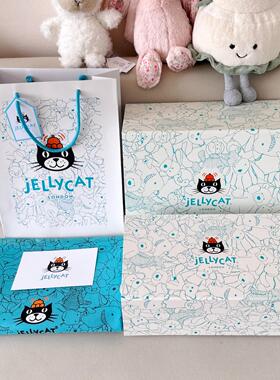 Jellycat包装盒磁吸礼盒盒子礼品盒手提袋礼品袋玩偶礼袋防尘袋子