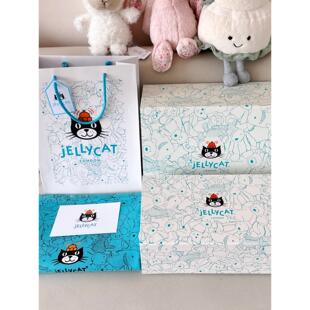 Jellycat包装盒磁吸礼盒盒子礼品盒手提袋礼品袋玩偶礼袋防尘袋子