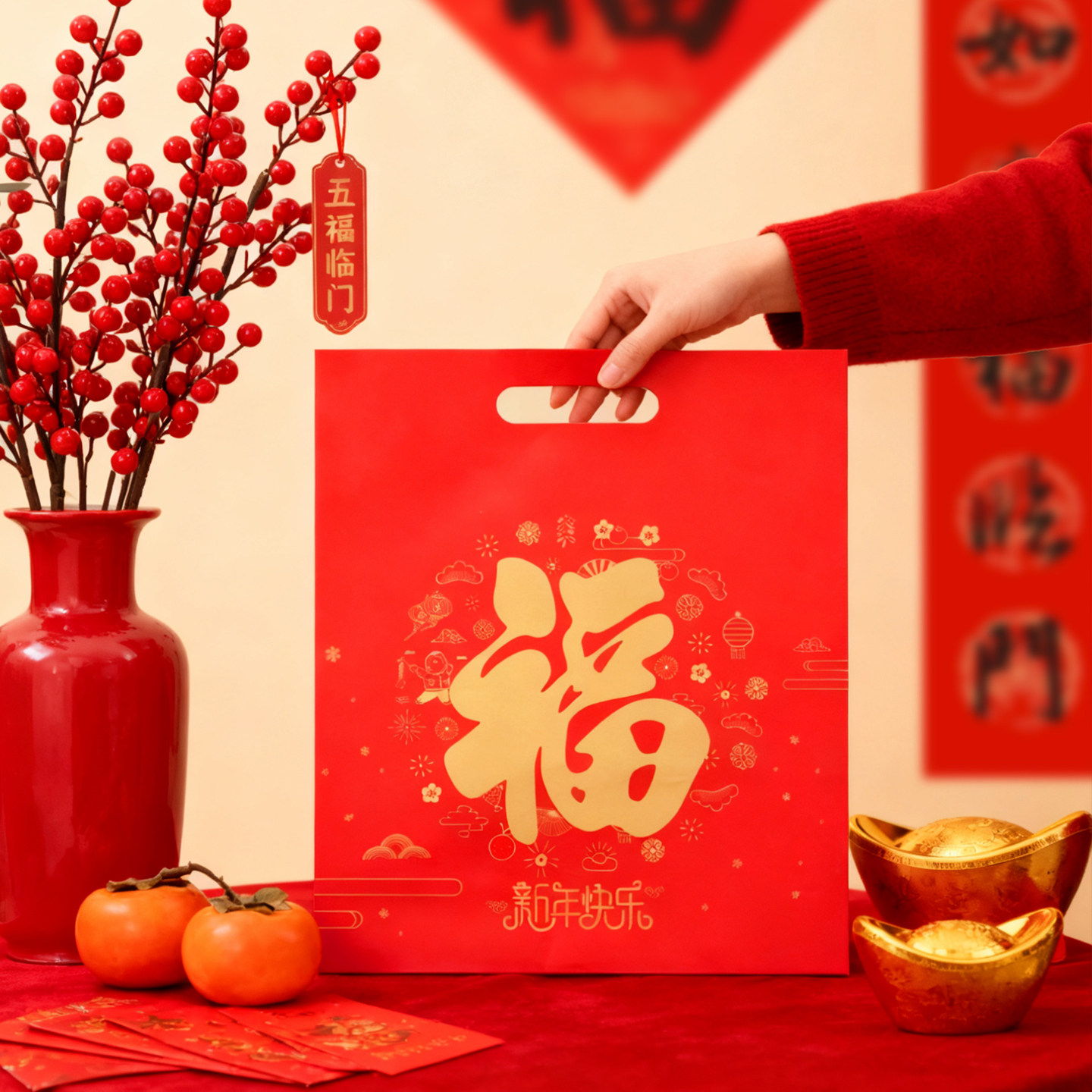 马年对联大礼包定制logo广告对联