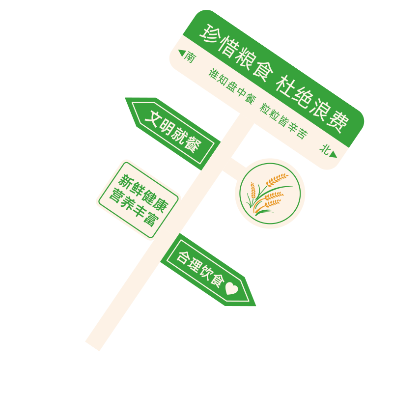 食堂文化墙贴网红员工餐厅墙面装饰珍惜节约粮食光盘行动标语贴画