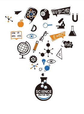 科技实验室物理学校班级环创墙贴