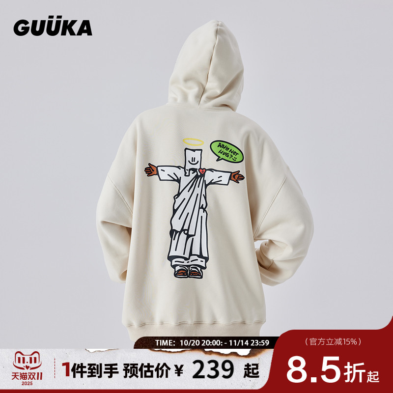 GUUKA毛巾刺绣重磅卫衣