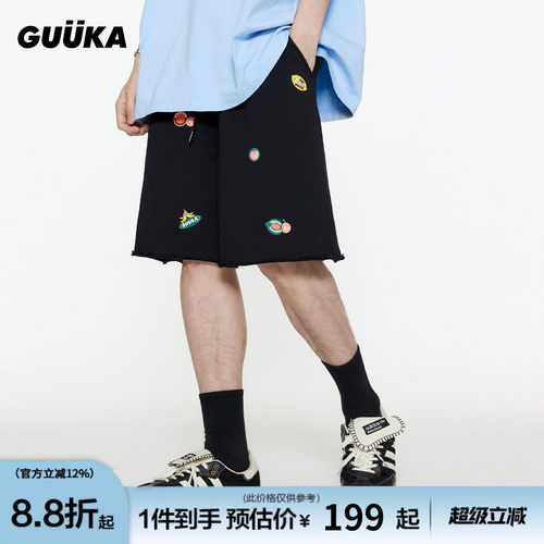 GUUKA夏季水果五分短裤