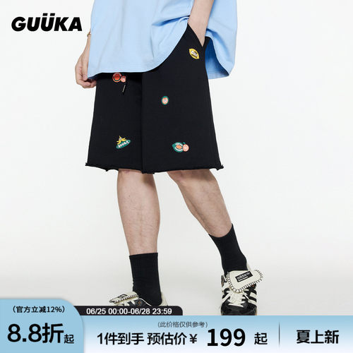 GUUKA夏季水果五分短裤