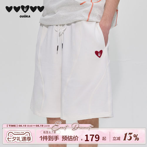 GUUKA重磅纯棉夏季短裤