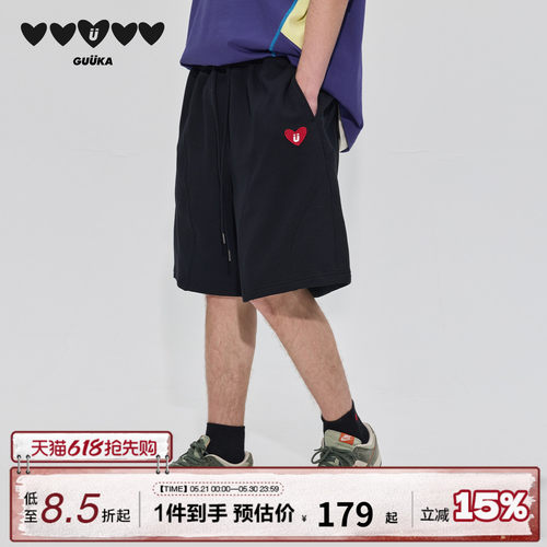 GUUKA重磅纯棉夏季短裤
