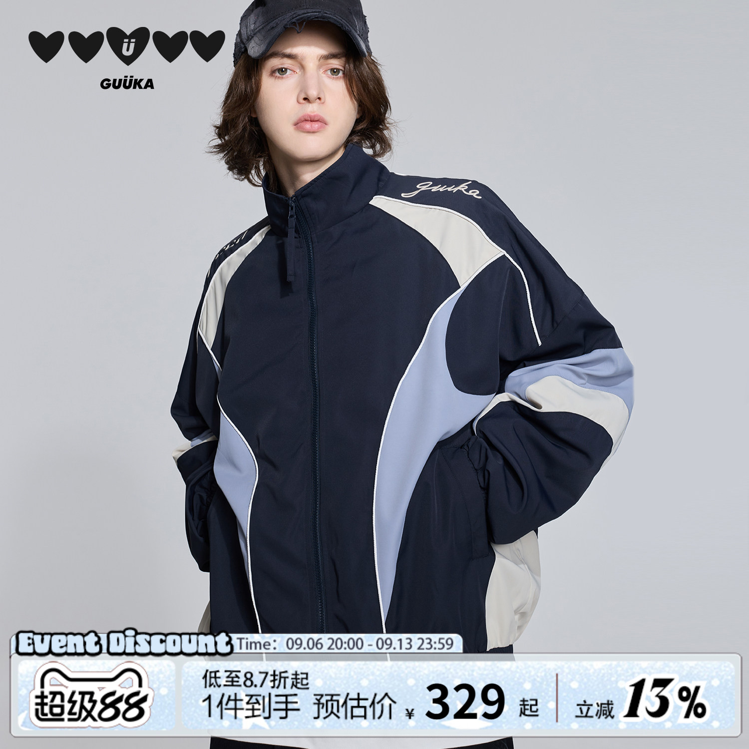GUUKA立领秋季廓形外套图片