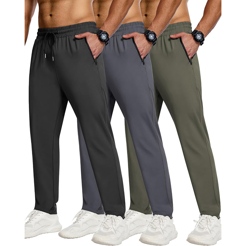 Men's sports trend casual pants运动休闲裤男宽松直筒松紧长裤