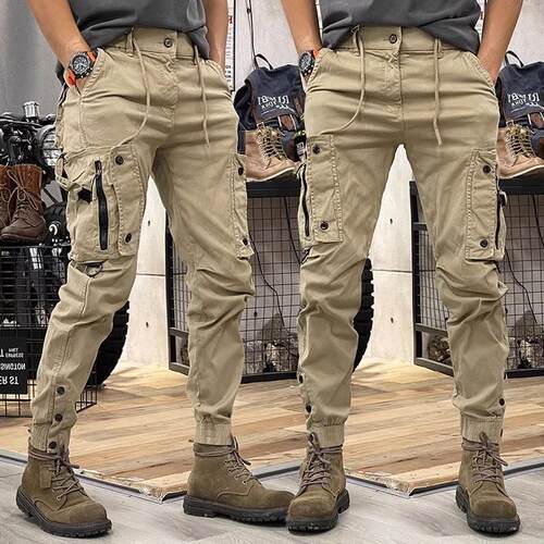 Men's 9-point pants Haren sports work pants男哈伦运动工装裤
