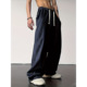 hip hop sweatpants男卫裤 loose sports straight leg Men wide