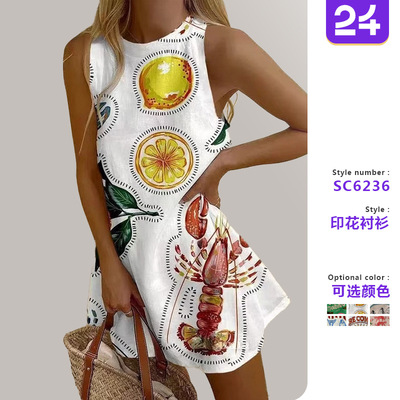 Women sleeveless vest long hoodie dress女无袖长款卫衣连衣裙