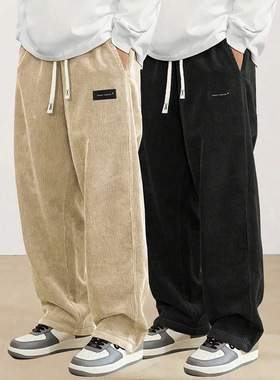 Casual pants men's loose straight leg pants休闲裤男宽松长裤