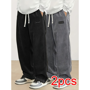 Men's retro casual pants loose pants复古休闲裤男宽松直筒长裤