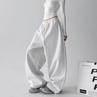 Women's sports and casual pants, wide leg sweatpants女卫裤