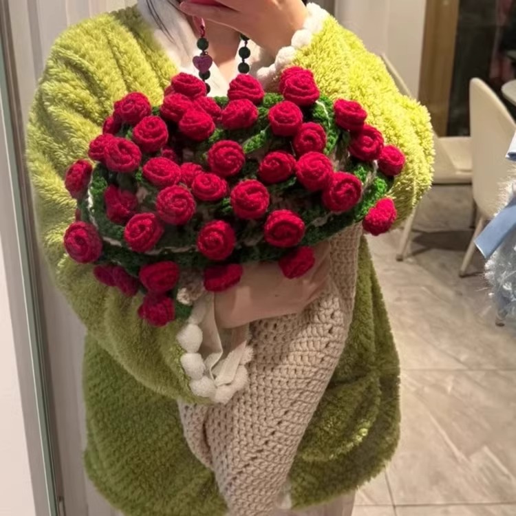 【高品质】玫瑰花束毯子材料包
